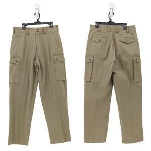 Polo Ralph Lauren Men 34 x 32 Cargo Pants Khaki Brown Y2K Military Paratrooper